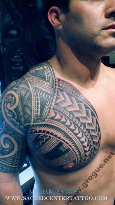 Detail Tato Tribal Dada Nomer 3