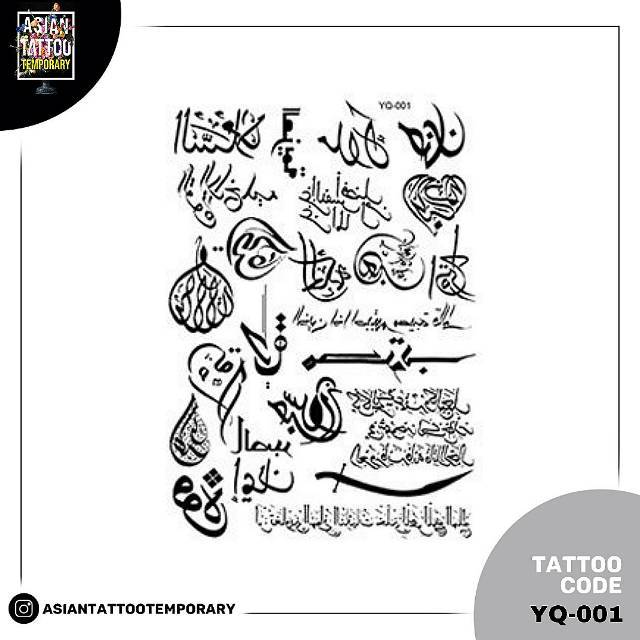 Detail Tato Tulisan Arab Nomer 7