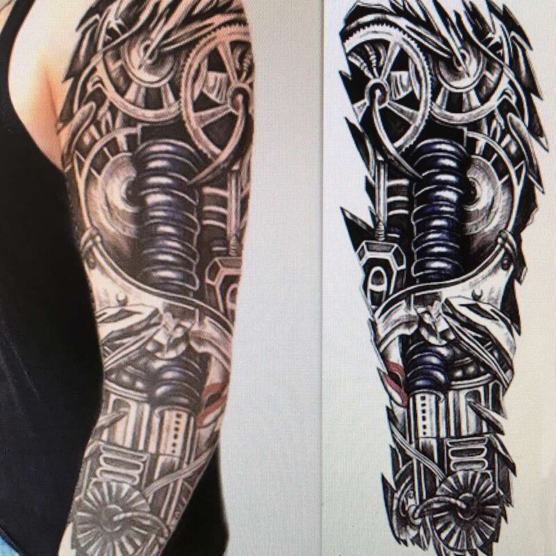 Detail Tatto 3d Di Kaki Nomer 15