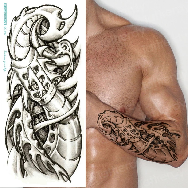 Detail Tatto 3d Di Lengan Nomer 20