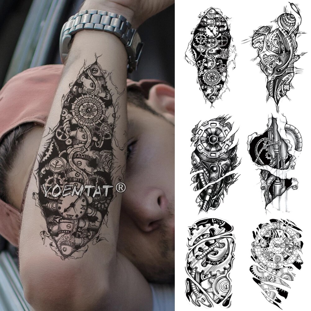 Detail Tatto 3d Di Lengan Nomer 40