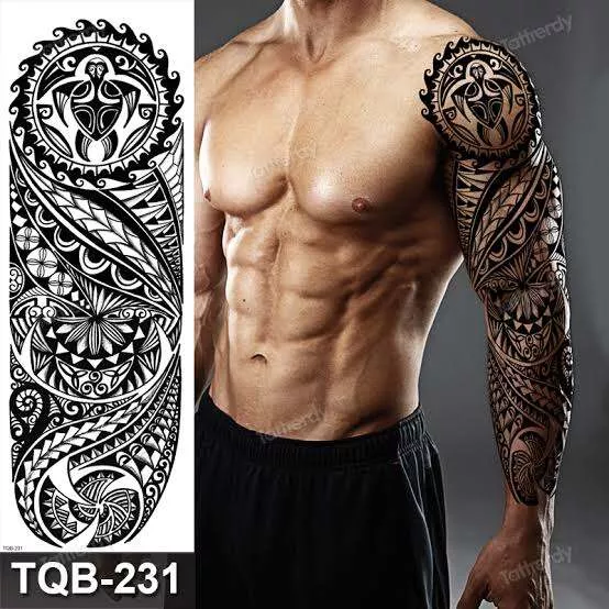 Detail Tatto 3d Di Lengan Nomer 53