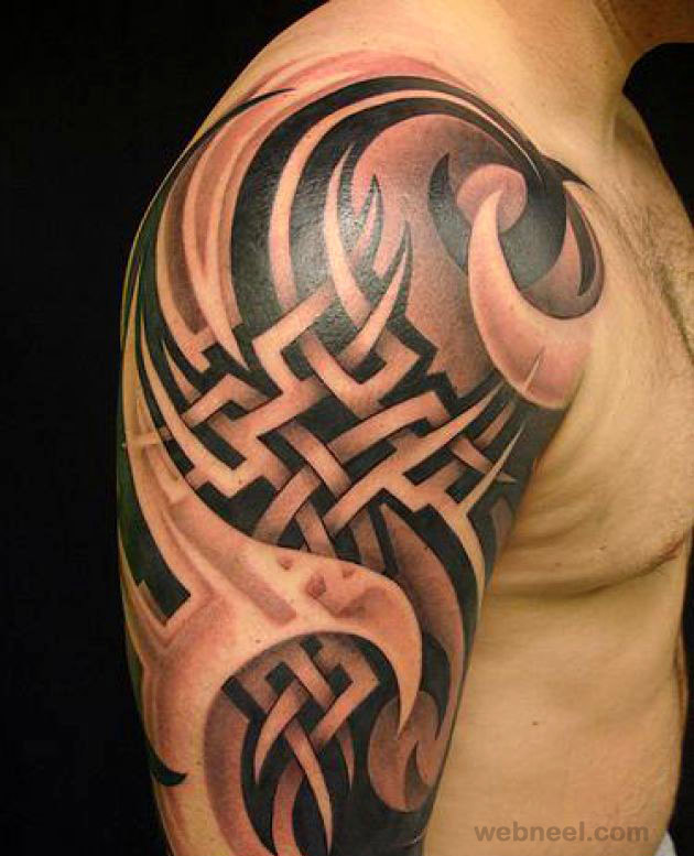 Detail Tatto 3d Tribal Nomer 11