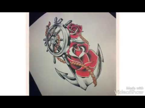 Detail Tatto Jangkar Nomer 30