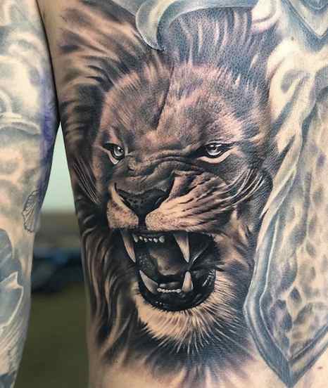 Detail Tatto Singa Nomer 23