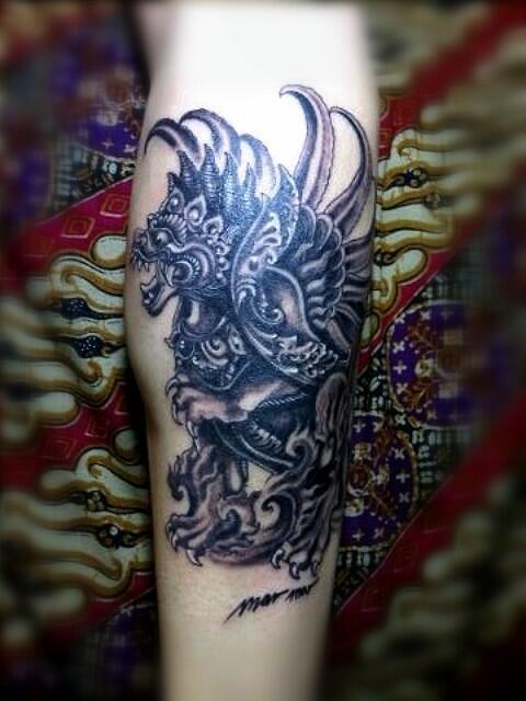 Detail Tatto Singa Nomer 30