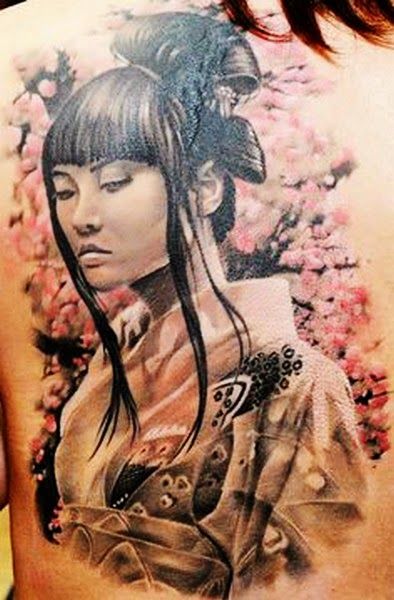 Tattoo Geisha Jepang - KibrisPDR