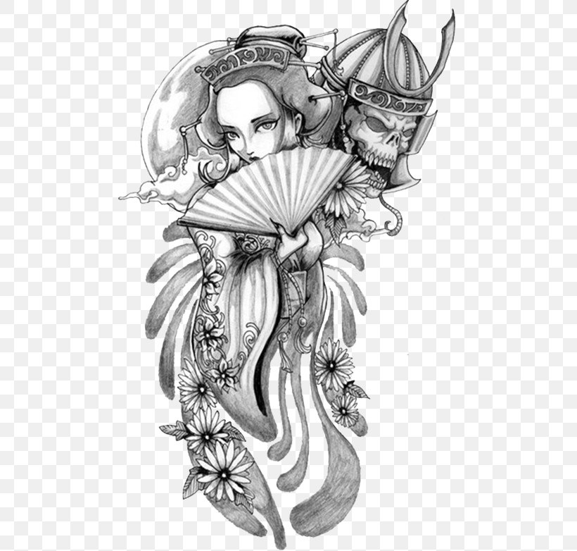 Detail Tattoo Geisha Jepang Nomer 17