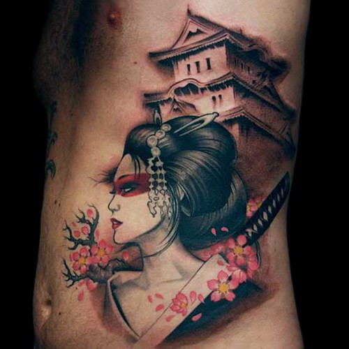 Detail Tattoo Geisha Jepang Nomer 37