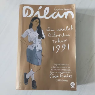 Detail Tebal Buku Dilan 1991 Nomer 6