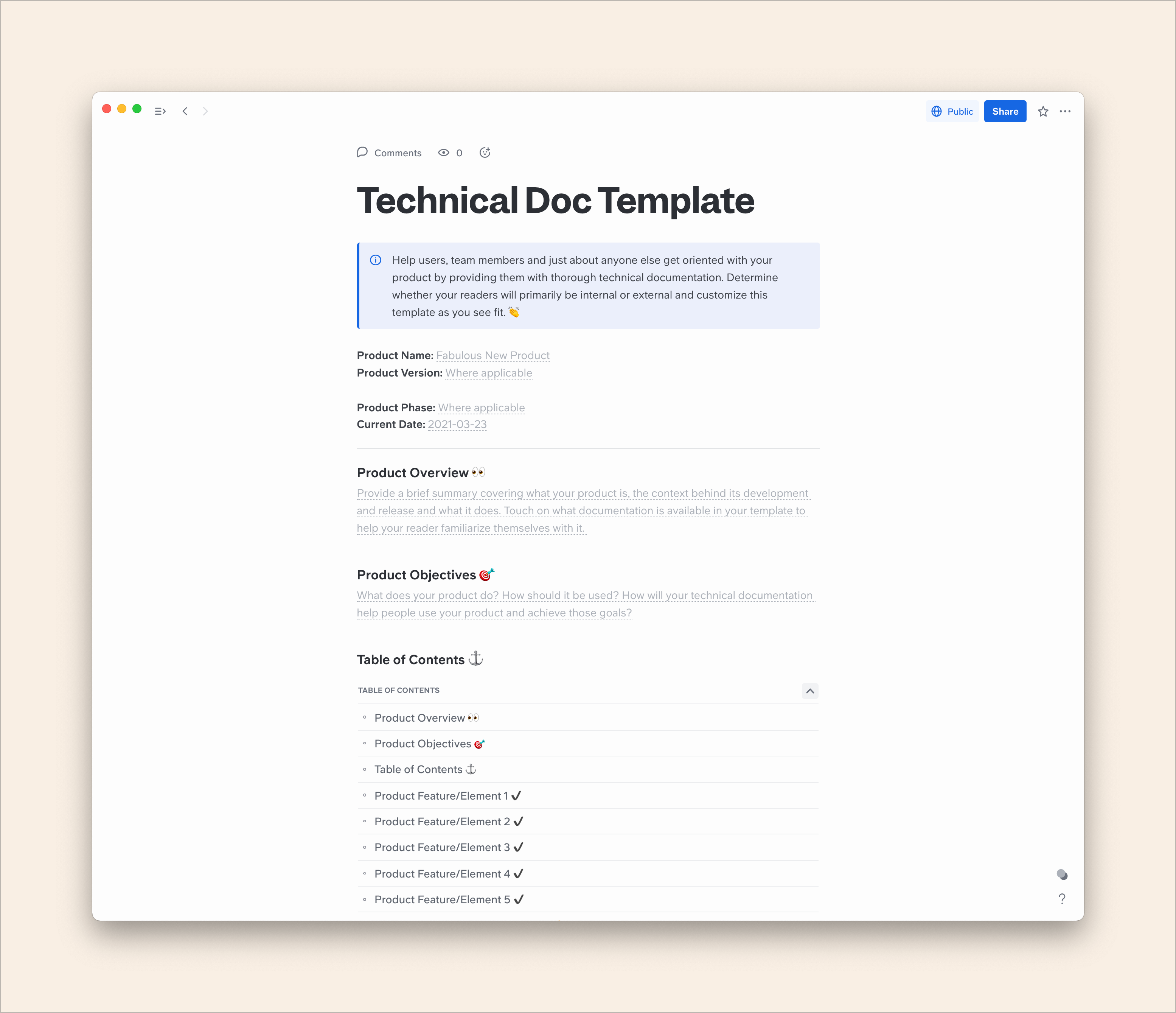 Detail Technical Specification Template Nomer 16