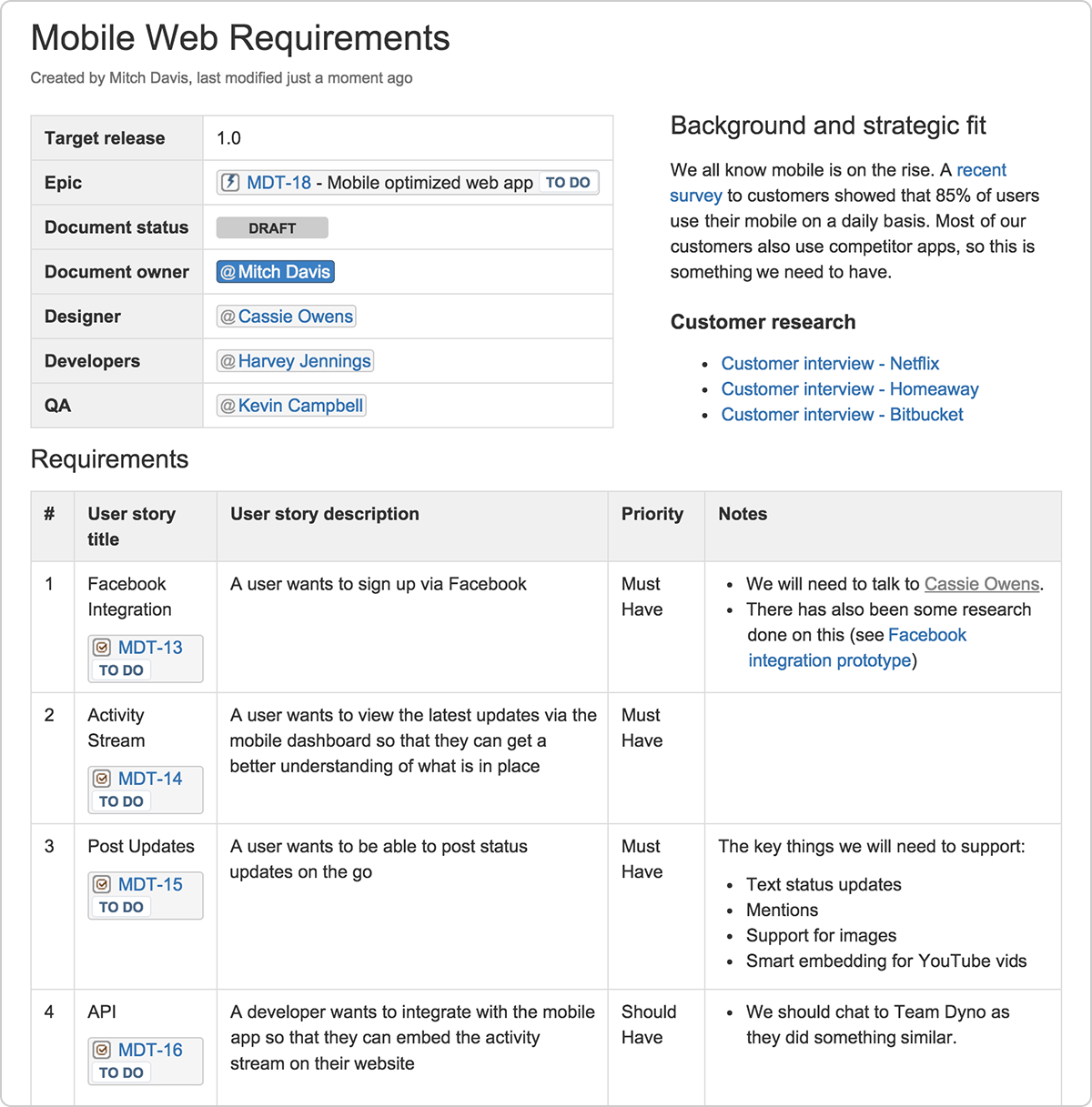 Detail Technical Specification Template Nomer 20