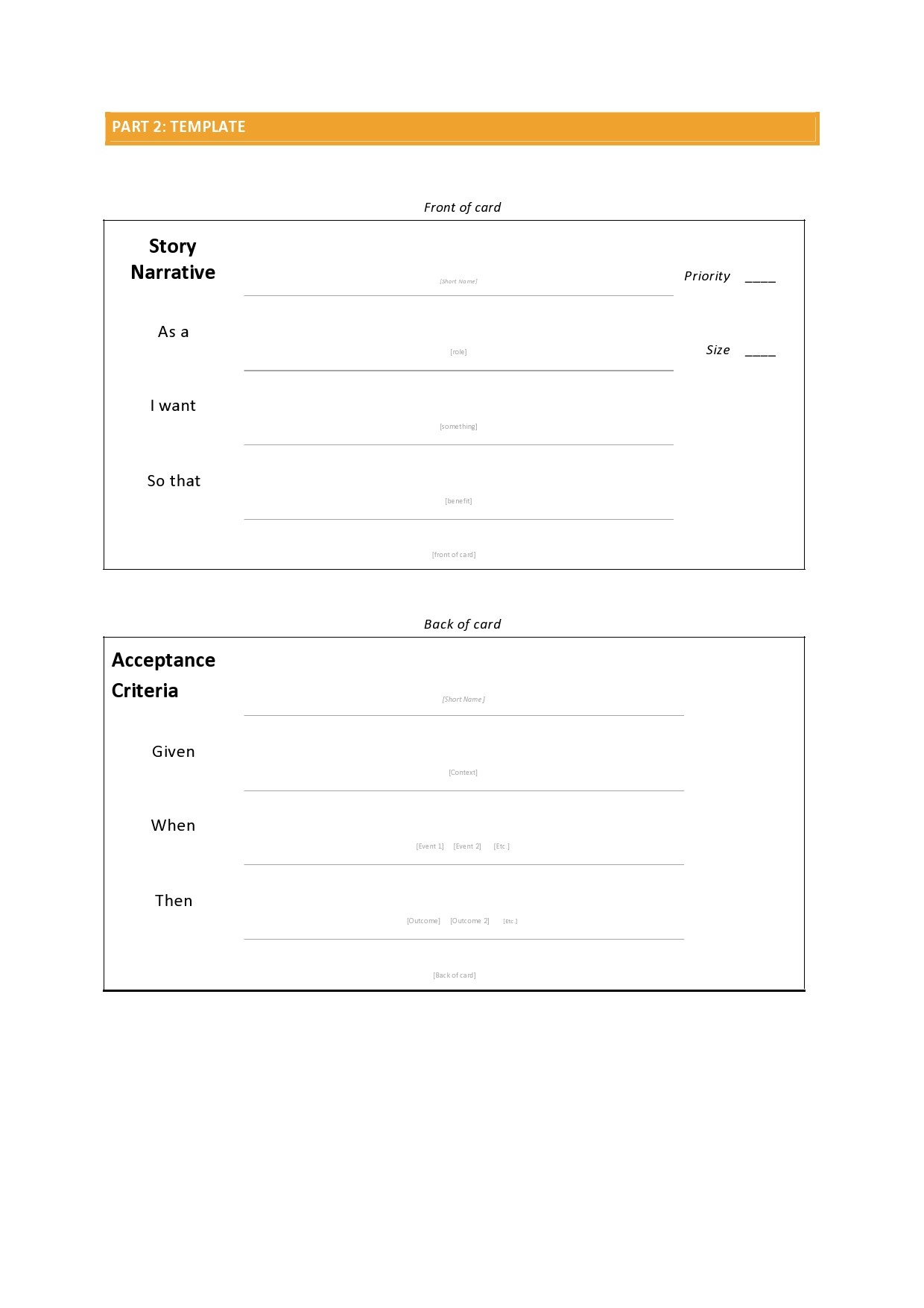 Detail Technical Story Template Nomer 24