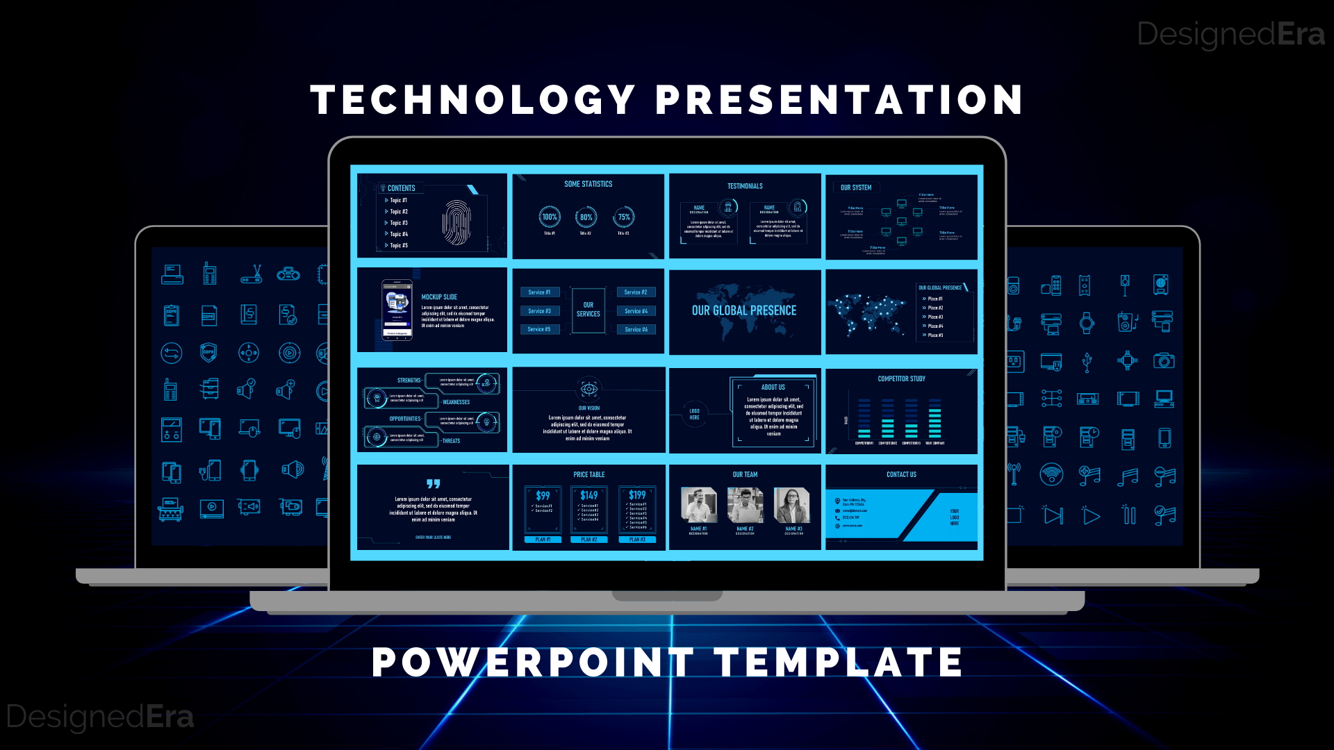 Detail Technology Ppt Template Nomer 37