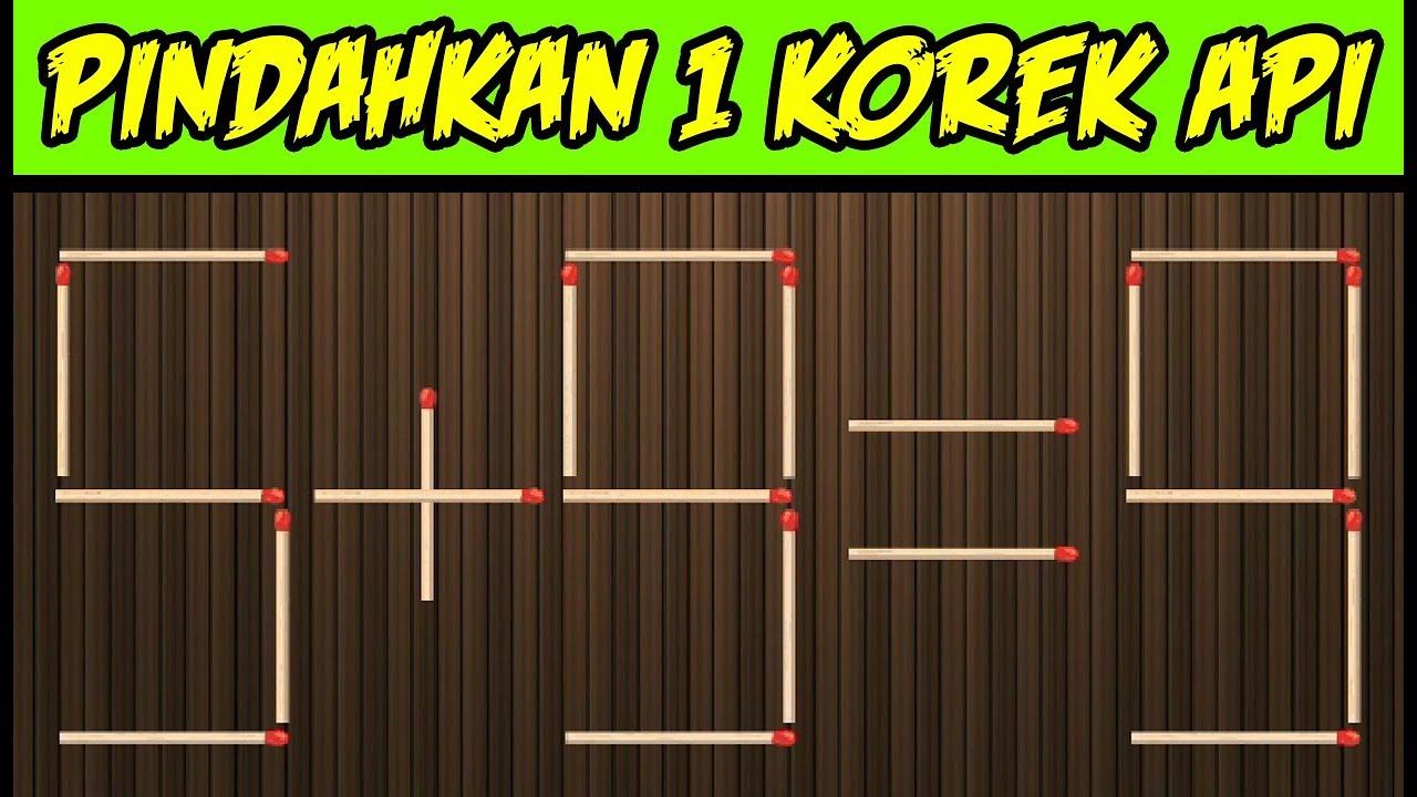 Detail Teka Teki Korek Api Persegi Nomer 17