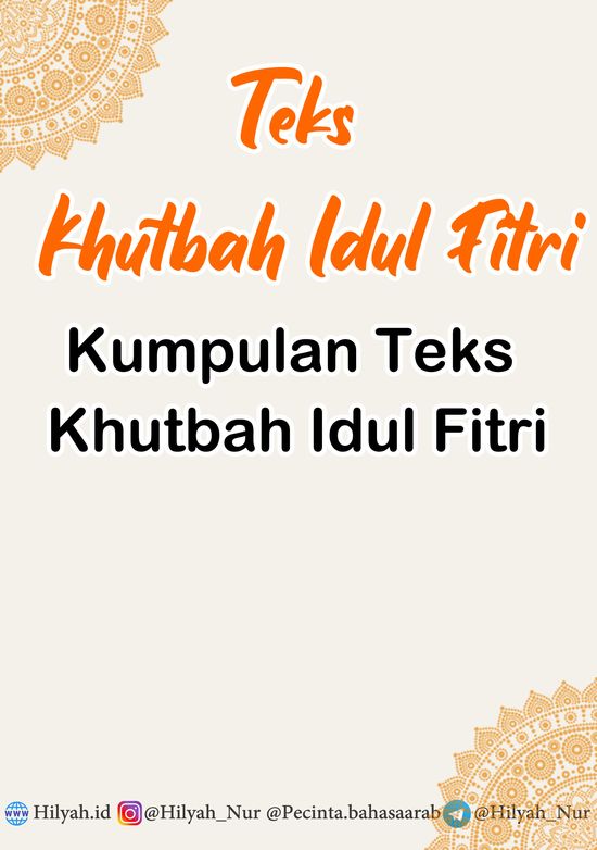 Detail Teks Bahasa Arab Tentang Idul Fitri Nomer 45