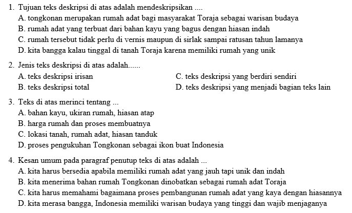 Detail Teks Deskripsi Beserta Gambar Bahasa Indonesia Nomer 28