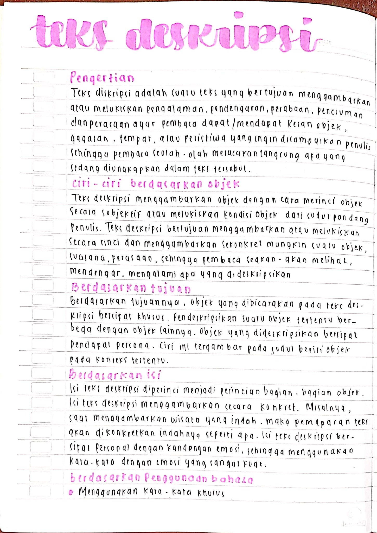Detail Teks Deskripsi Beserta Gambar Bahasa Indonesia Nomer 6