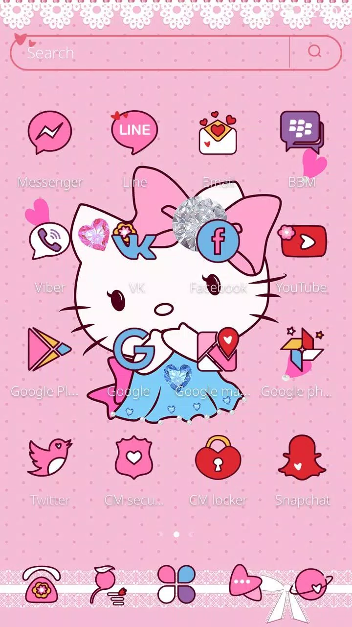 Detail Tema Bbm Android Hello Kitty Nomer 9