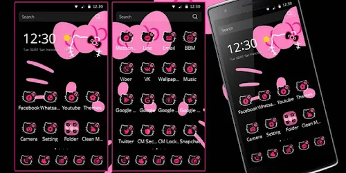 Detail Tema Bbm Android Hello Kitty Nomer 18