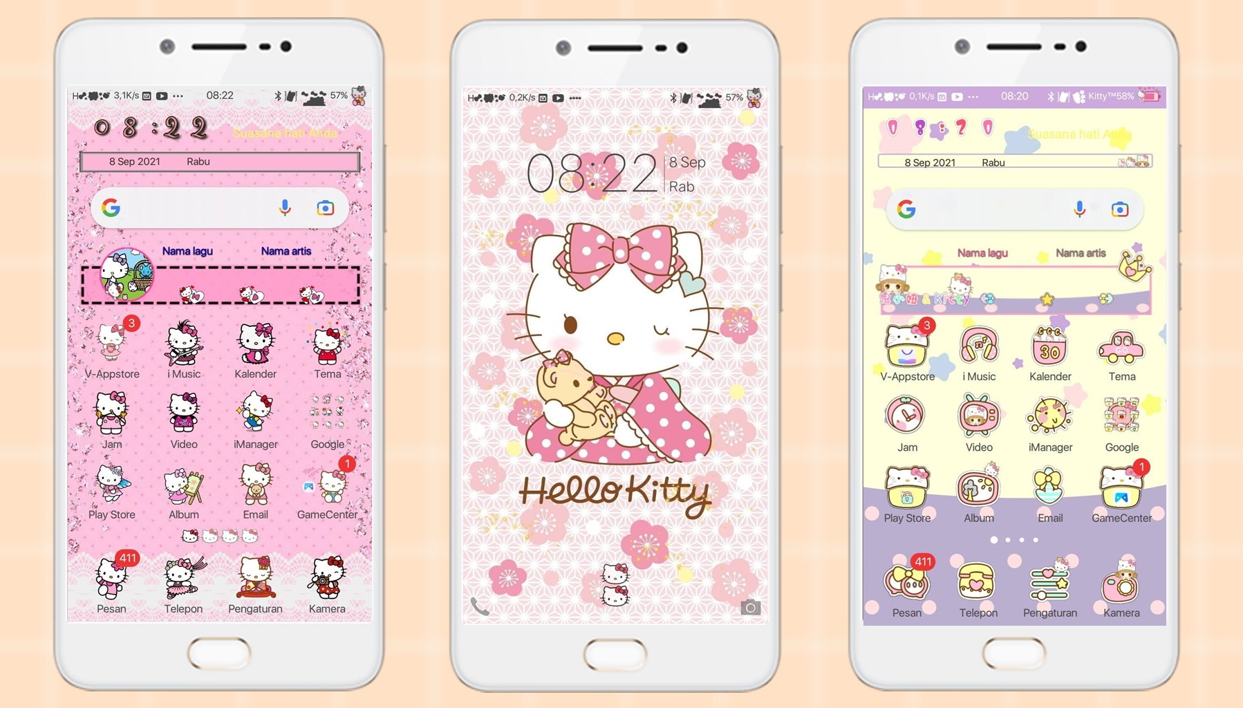 Detail Tema Bbm Android Hello Kitty Nomer 19