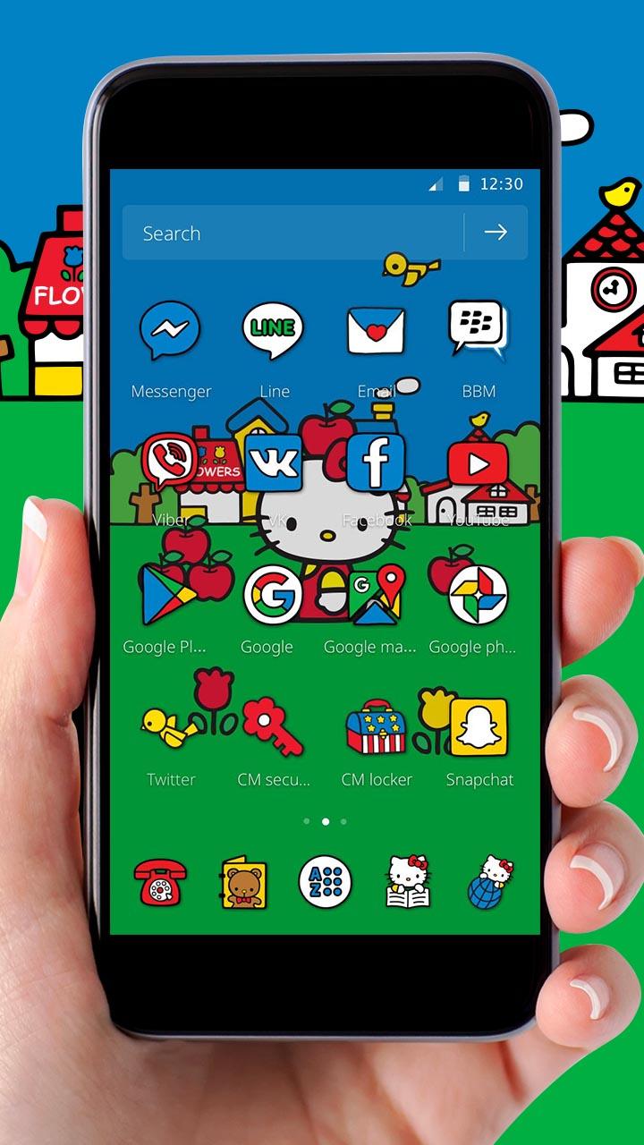 Detail Tema Bbm Android Hello Kitty Nomer 26