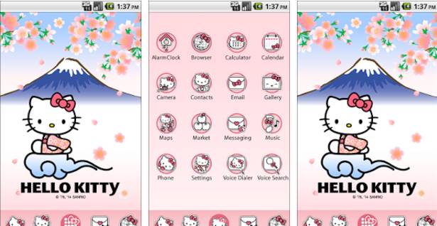 Detail Tema Bbm Android Hello Kitty Nomer 27