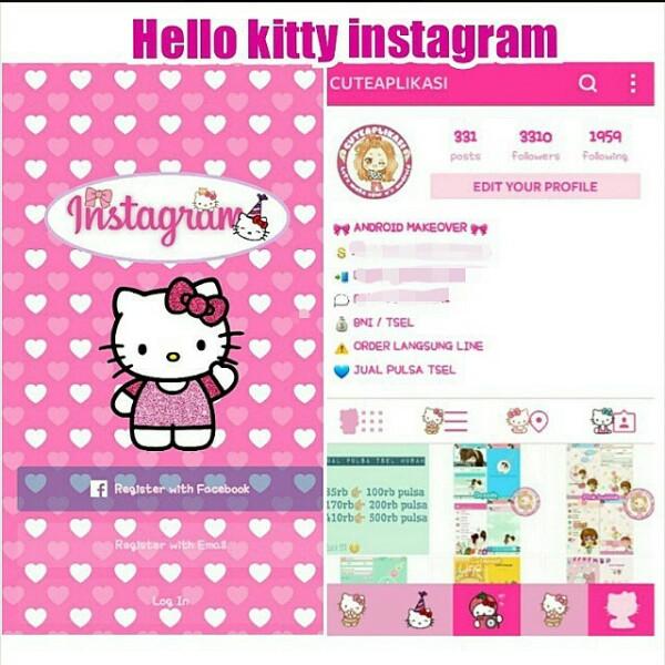 Detail Tema Bbm Android Hello Kitty Nomer 34