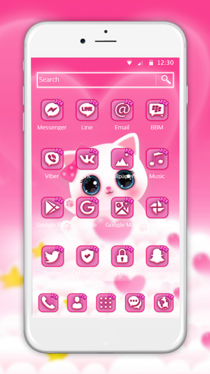 Detail Tema Bbm Android Hello Kitty Nomer 41