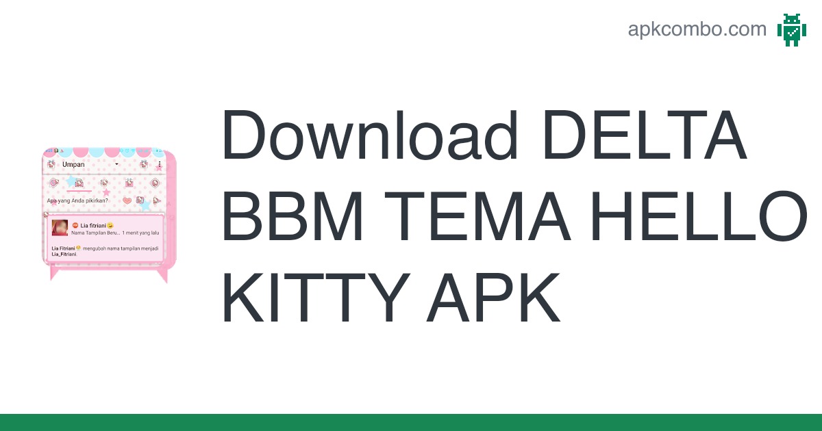 Detail Tema Bbm Android Hello Kitty Nomer 4