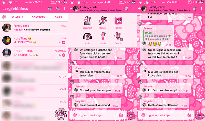 Detail Tema Bbm Mod Hello Kitty Nomer 18