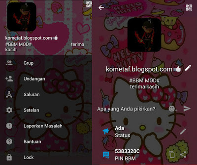 Tema Bbm Mod Hello Kitty - KibrisPDR