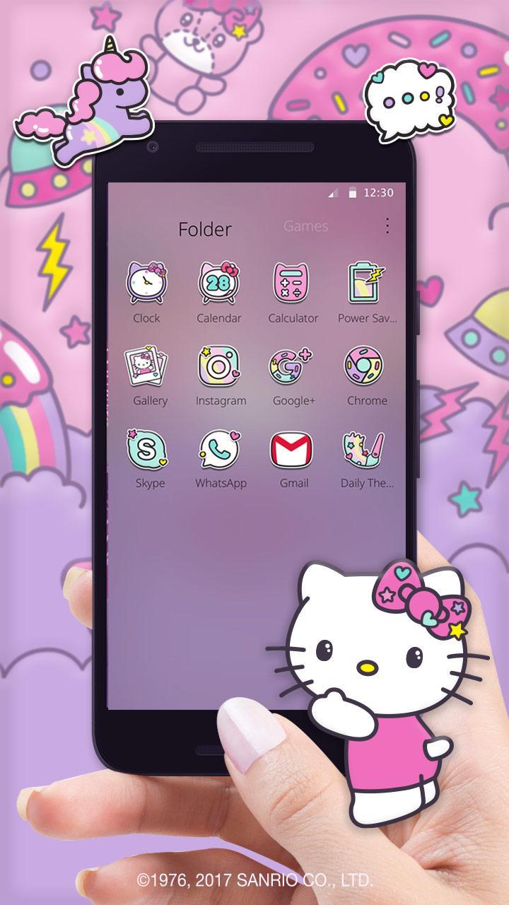 Detail Tema Hello Kitty Ungu Nomer 40