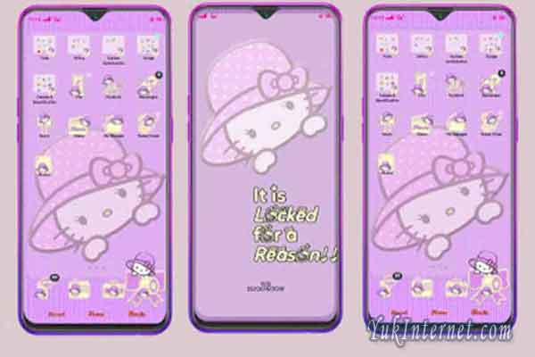 Detail Tema Hello Kitty Ungu Nomer 6