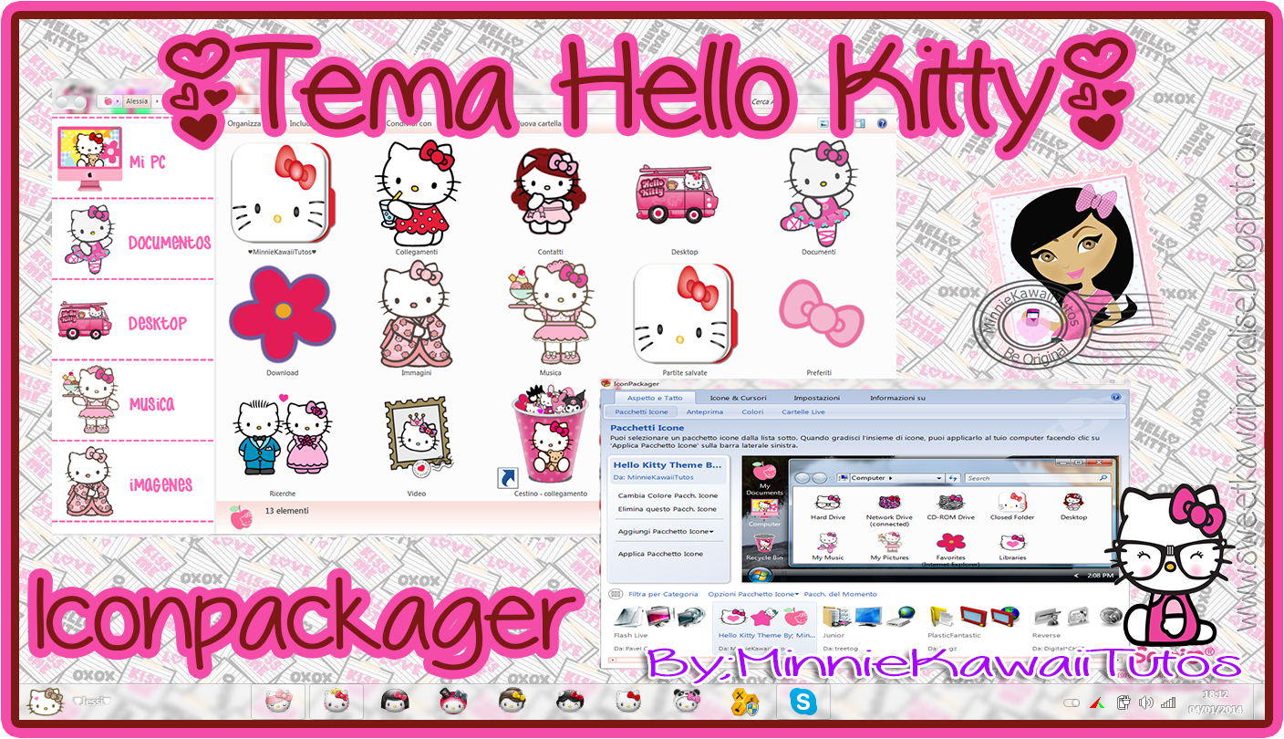 Detail Tema Hello Kitty Windows 7 Nomer 14