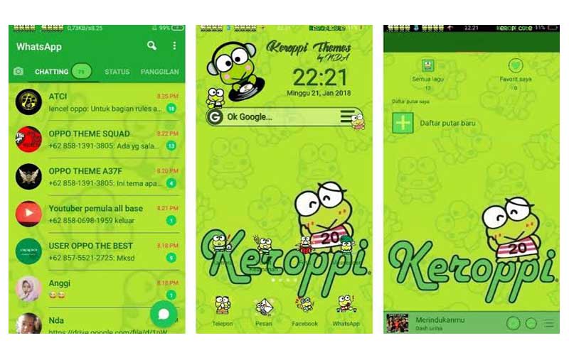 Detail Tema Keroppi Untuk Bbm Android Nomer 5