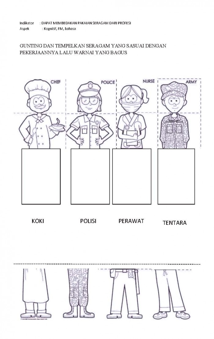 Detail Tema Pekerjaan Untuk Paud Nomer 2