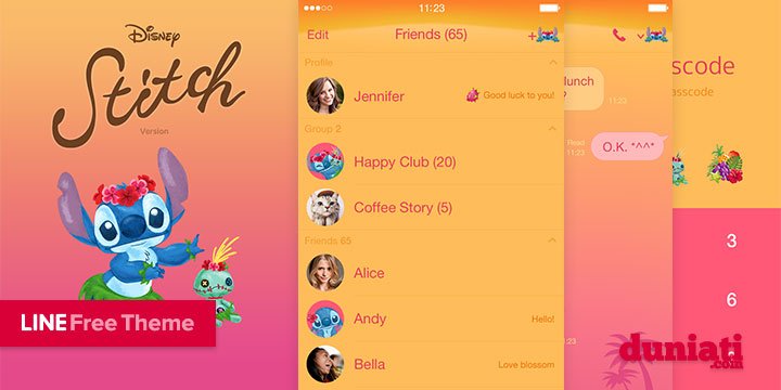 Detail Tema Stitch Line Gratis Nomer 18