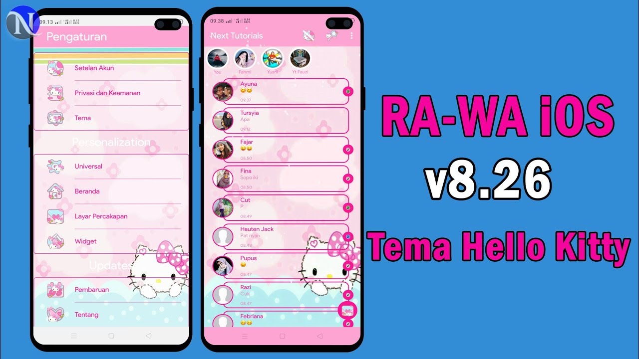 Detail Tema Whatsapp Hello Kitty Nomer 22