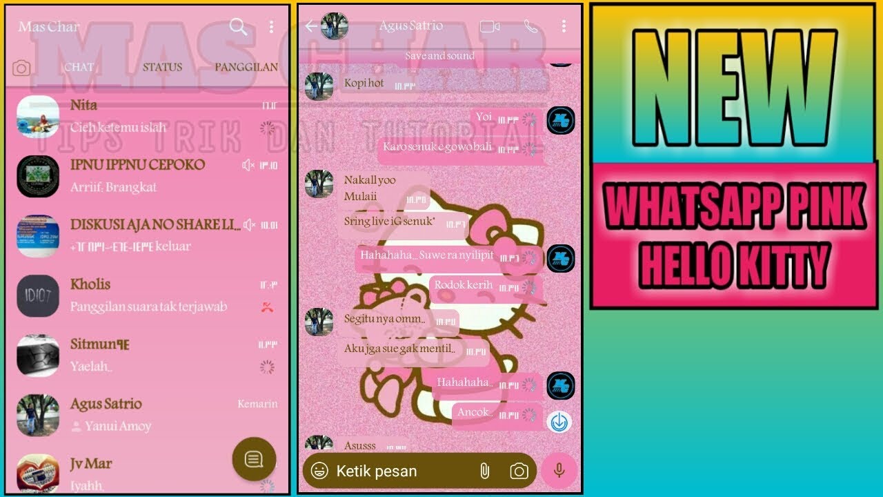 Detail Tema Whatsapp Hello Kitty Nomer 32