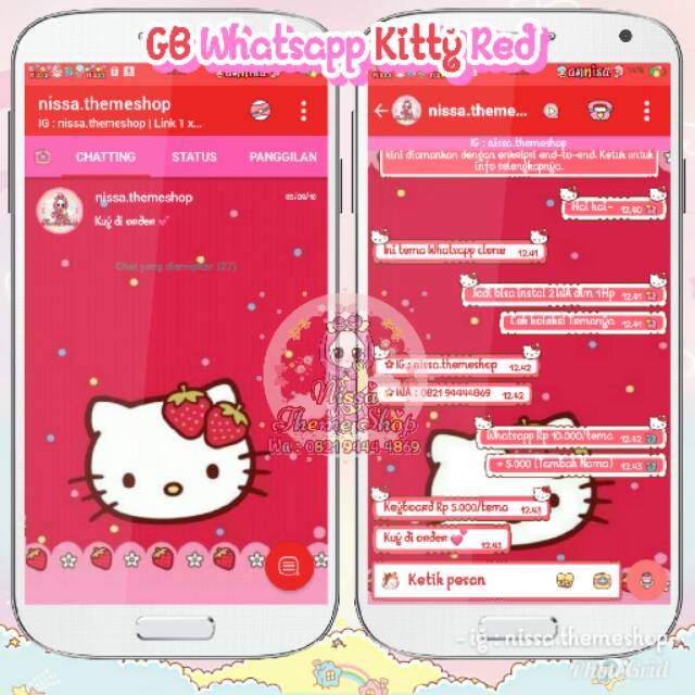 Detail Tema Whatsapp Hello Kitty Nomer 35
