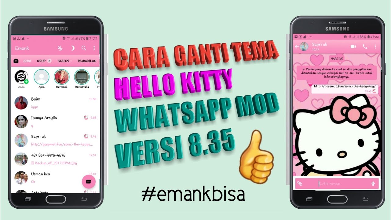 Detail Tema Whatsapp Hello Kitty Nomer 48