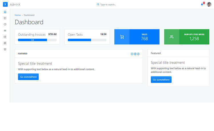 Detail Template Admin Bootstrap Free Simple Nomer 35