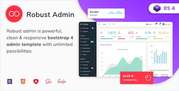 Detail Template Admin Bootstrap Premium Nomer 30