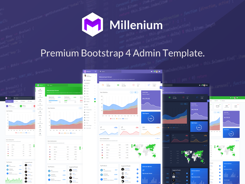 Detail Template Admin Bootstrap Premium Nomer 40