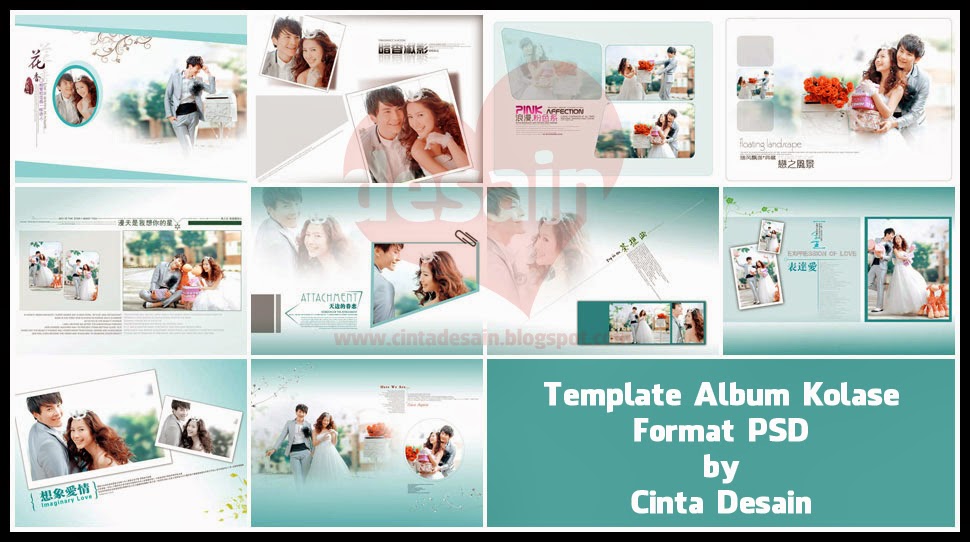 Detail Template Album Kolase Psd Gratis Nomer 4