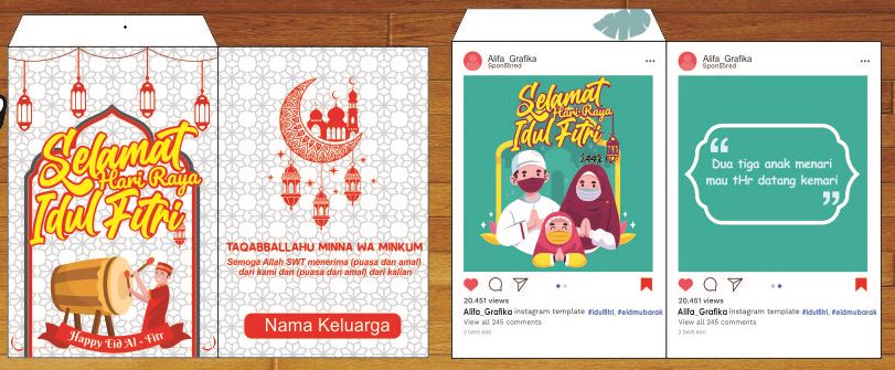 Detail Template Amplop Lebaran Nomer 17