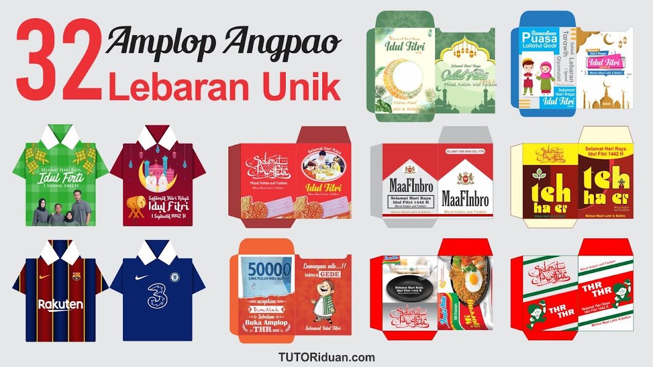 Detail Template Amplop Lebaran Nomer 8