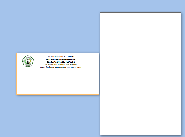Detail Template Amplop Surat Nomer 17