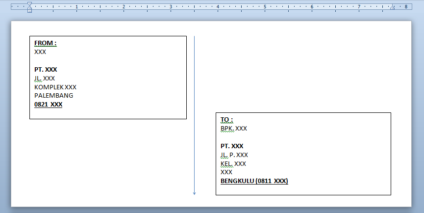 Detail Template Amplop Surat Nomer 21